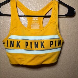 Victoria's Secret PINK Mustard Sports Bra